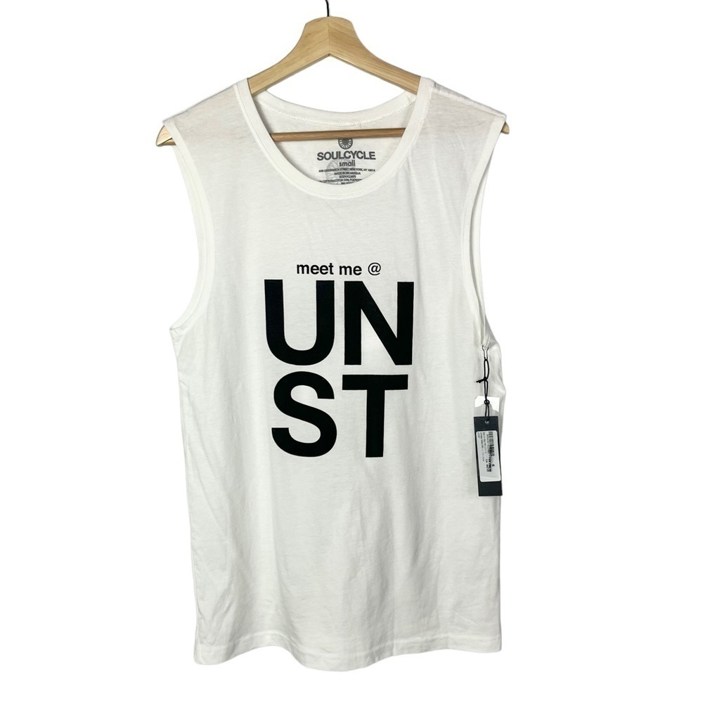 Soulcycle Meet Me At Call Letter UNST Unisex Tank Top S